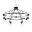 Capital Lighting 10 Light Chandelier, Black Iron - 425603BI