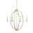 Capital Lighting 4 Light Chandelier, Polished Nickel - 425841PN