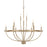 HomePlace by Capital Lighting Greyson 12 Light Chandelier, Aged Brass - 428501AD