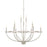 HomePlace by Capital Lighting Greyson 12 Light Chandelier, Nickel - 428501BN