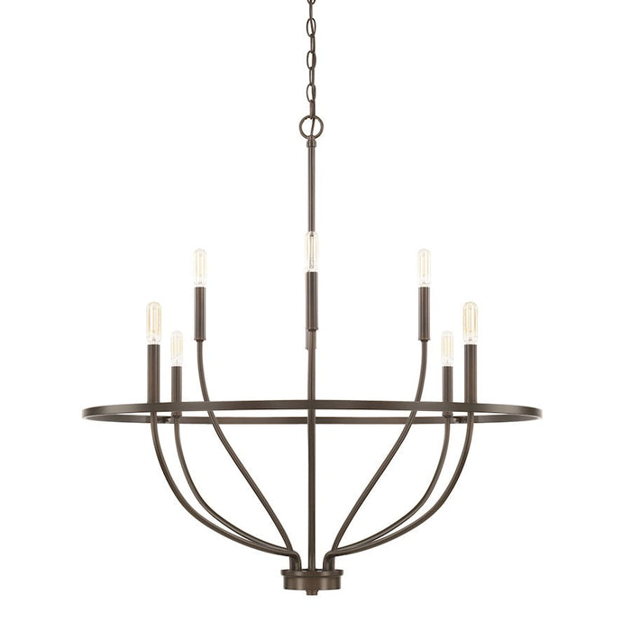 HomePlace by Capital Lighting Greyson 8 Light Chandelier, Bronze - 428581BZ