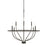 HomePlace by Capital Lighting Greyson 8 Light Chandelier, Matte Black - 428581MB