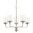 HomePlace by Capital Lighting Colton 5 Light Chandelier, Nickel - 428851BN-451