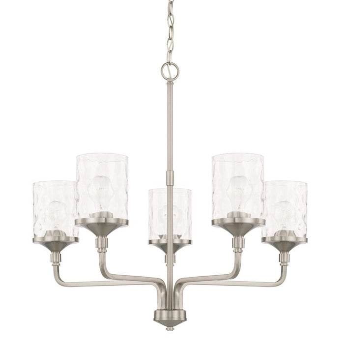 HomePlace by Capital Lighting Colton 5 Light Chandelier, Nickel - 428851BN-451