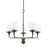 HomePlace by Capital Lighting Colton 5 Light Chandelier, Bronze - 428851BZ-451