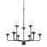 HomePlace by Capital Lighting Colton 9 Light Chandelier, Black - 428891MB-451