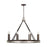 Capital Lighting Chaucer 8-Light Chandelier, Buffed Bronze - 437481FZ