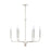 Capital Lighting Della 6-Light Chandelier, Polished Nickel - 437561PN