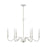 Capital Lighting Demi 6-Light Chandelier, Winter White - 438561WW