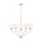 Capital Lighting Carter 5-Light Chandelier, Brushed Nickel/Clear - 439351BN-500