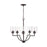 Capital Lighting Carter 5-Light Chandelier, Bronze/Clear Seeded - 439351BZ-500