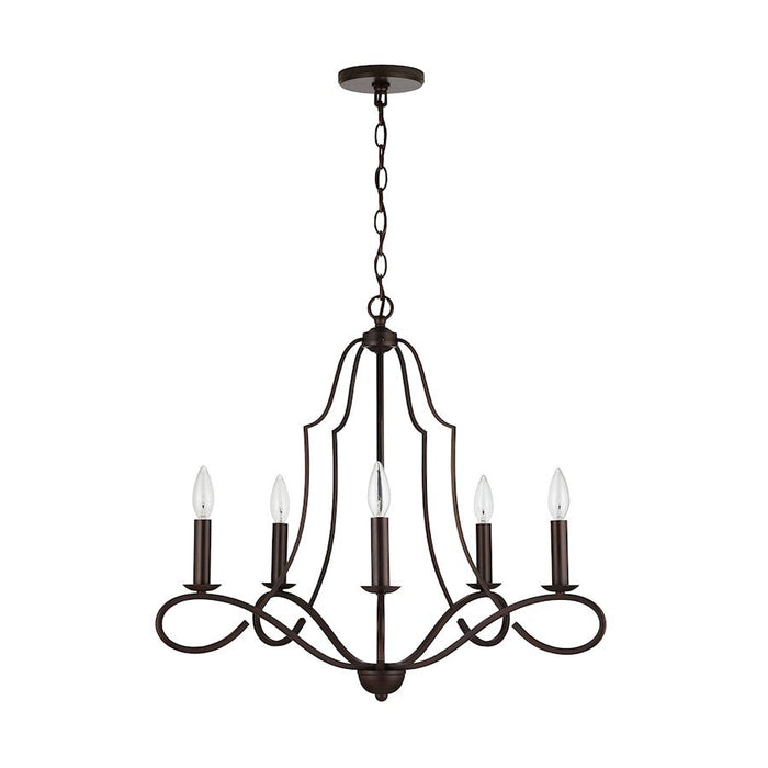 Capital Lighting Cameron 5-Light Chandelier, Bronze - 439551BZ