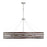 Capital Lighting Dalton 8-Light Chandelier, Dark Wood Polished Nickel - 439981DN