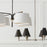 Capital Lighting Benson 6 Light Chandelier in Black Tie