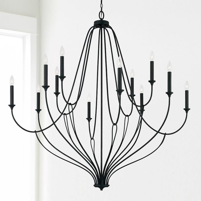 Capital Lighting Bentley Chandelier in Black Iron