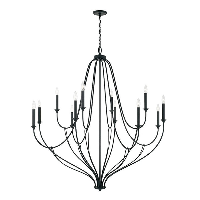 Capital Lighting Bentley Chandelier in Black Iron