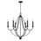 Capital Lighting Bentley 6 Light Chandelier in Black Iron - 441661BI