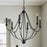 Capital Lighting Bentley Chandelier in Black Iron