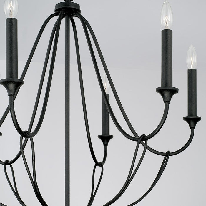 Capital Lighting Bentley Chandelier in Black Iron