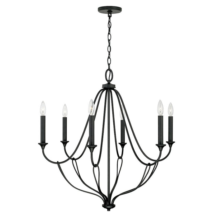 Capital Lighting Bentley Chandelier in Black Iron