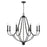 Capital Lighting Bentley 8 Light Chandelier in Black Iron - 441681BI