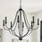 Capital Lighting Bentley Chandelier in Black Iron