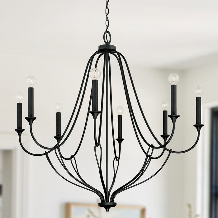 Capital Lighting Bentley Chandelier in Black Iron