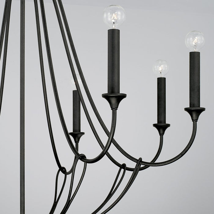 Capital Lighting Bentley Chandelier in Black Iron