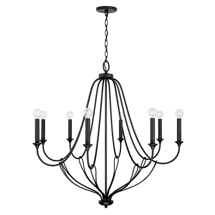 Capital Lighting Bentley Chandelier in Black Iron