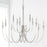 Capital Lighting Laurent Chandelier in Polished Nickel