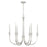 Capital Lighting Laurent 6 Light Chandelier in Polished Nickel - 441861PN