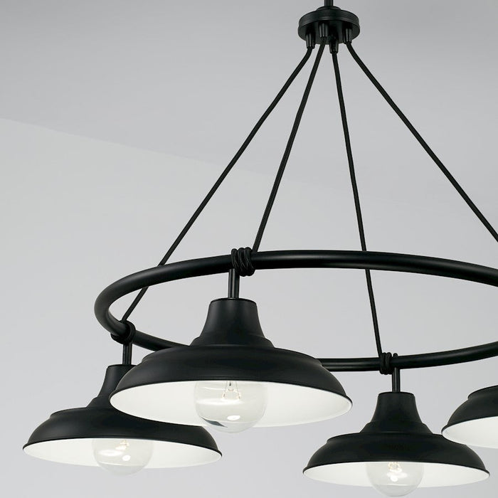 Capital Lighting Jones 4 Light Chandelier in Matte Black