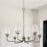 Capital Lighting Miller 6 Light Chandelier, Clear Ribbed