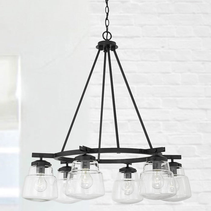 Capital Lighting Dillon 6 Light Chandelier, Clear