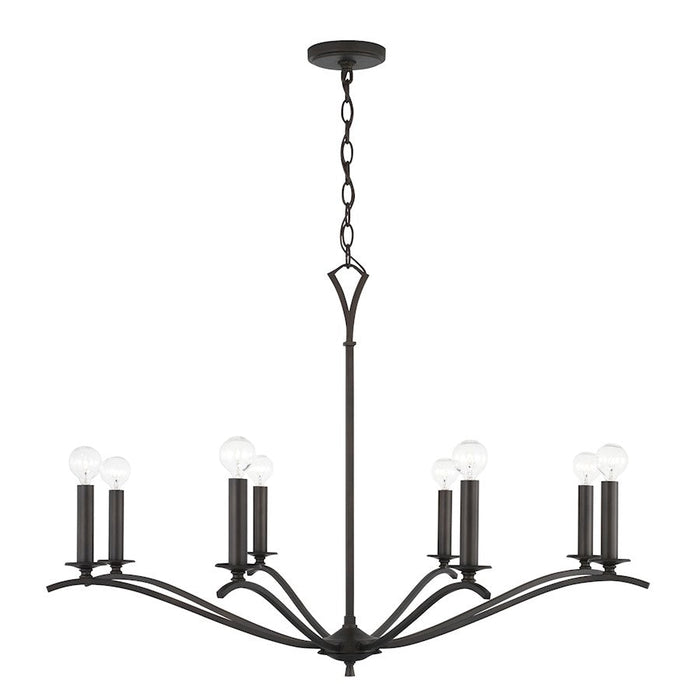 Capital Lighting Jaymes 8 Light Chandelier in Old Bronze - 442881OB