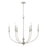 Capital Lighting Penelope 6 Light Chandelier in Painted Grey - 443061PY