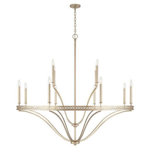 Capital Lighting Isabella 12 Light Chandelier in Winter Gold - 443101WG