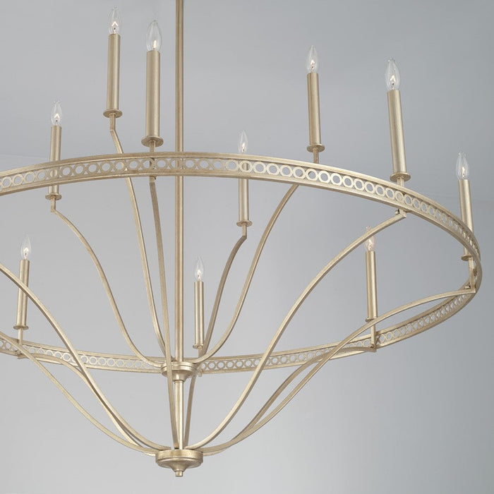 Capital Lighting Isabella 12 Light Chandelier in Winter Gold