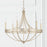 Capital Lighting Isabella 6 Light Chandelier in Winter Gold