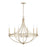 Capital Lighting Isabella 6 Light Chandelier in Winter Gold