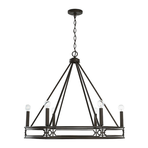 Capital Lighting Merrick 6 Light Chandelier in Old Bronze - 443461OB