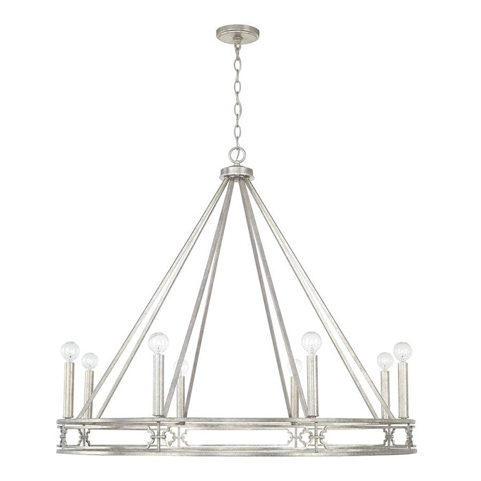 Capital Lighting Merrick 8 Light Chandelier in Antique Silver - 443481AS