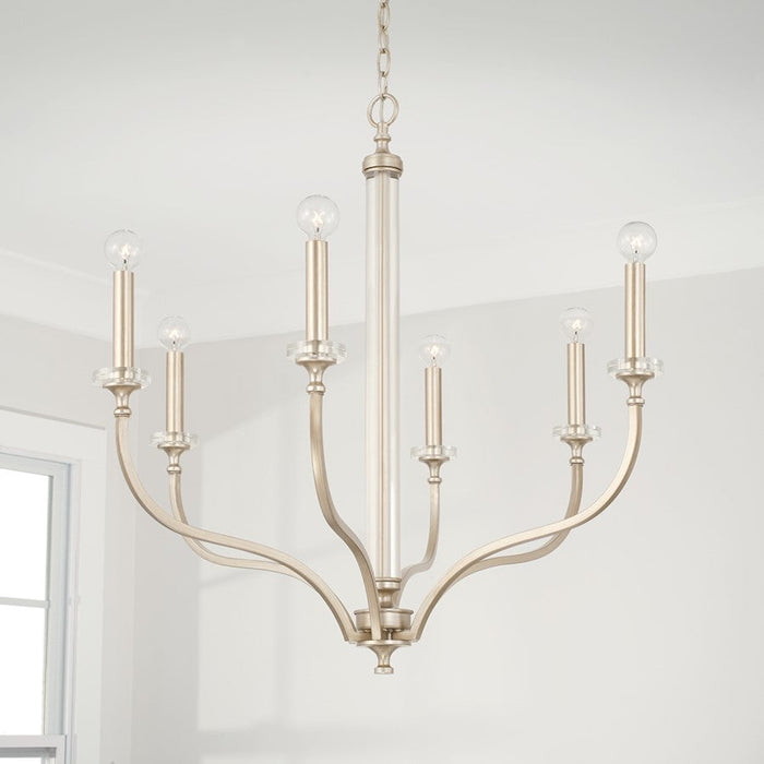 Capital Lighting Breigh Chandelier, Brushed Champagne