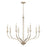 Capital Lighting Breigh 8 Light Chandelier, Brushed Champagne - 444881BS