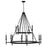 Capital Lighting Ogden Chandelier, Brushed Black Iron