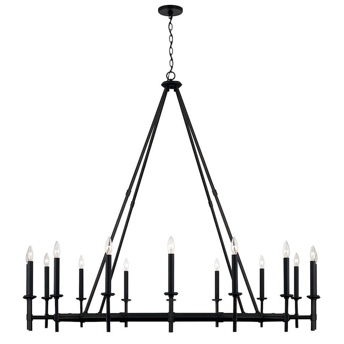 Capital Lighting Ogden 16 Light Chandelier, Brushed Black Iron - 445202IH