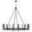 Capital Lighting Ogden Chandelier, Brushed Black Iron