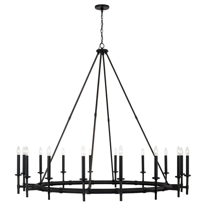 Capital Lighting Ogden Chandelier, Brushed Black Iron