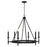 Capital Lighting Ogden 6 Light Chandelier, Brushed Black Iron