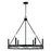 Capital Lighting Avery 6 Light Chandelier, Matte Black - 445761MB